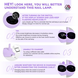 SAVILAND 30W Gel X Lamp for Nail Polish Intellisense Nail Lamp Cordless U V Light for Gel Nail, Rechargeable LED Flash Cure Goosenecks U V Lamp Gel Nails Quick Drying for Nail Salon Home DIY Manicure