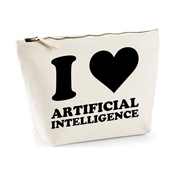 Hippowarehouse I love artificial intelligence printed make up cosmetic wash