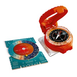 Clementoni - Children's Compass - Science and Game Laboratory - Compass and Orientation - Scientific Experiments for Children 7 Years, Italian Version, Made in Italy, 19376