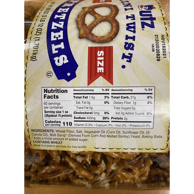 Utz Quality Foods 2-Pack Utz Mini Twist Pretzels (60 oz.)-New