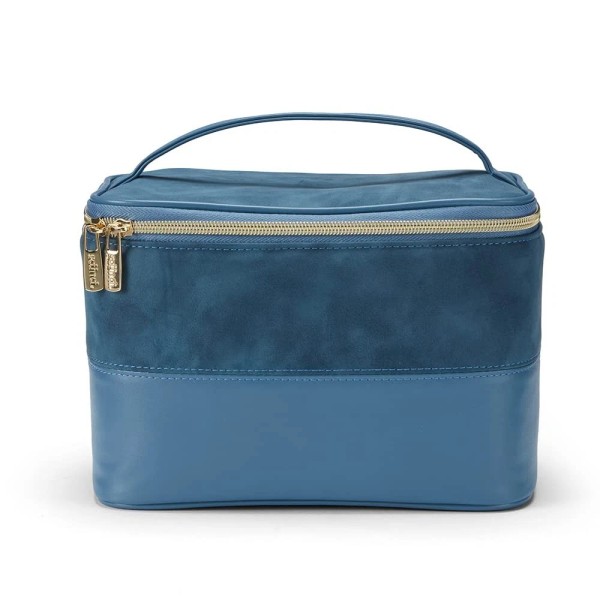 Conair Travel Makeup Bag, Large Toiletry and Cosmetic Bag, Blue