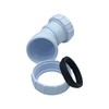 Compression 40mm Waste Pipe 45 Degree Bend - Pack of