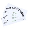 AUEAR, Funny Bathroom Toilet Seat Sticker Decal Reminder Decoration for