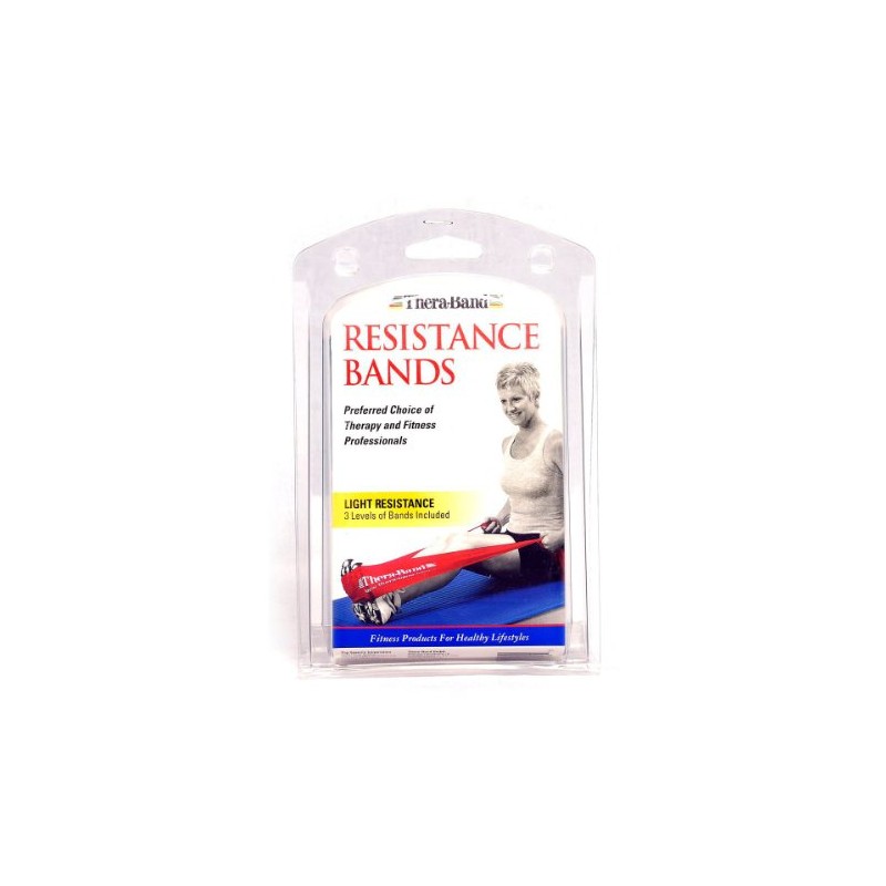 Thera-Band Unisex – Erwachsene 226448 Übungsbänder im Set LEICHT, gelb/rot/grün,