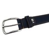 TigerTie Cowhide Leather Belt in Light Brown Buckle in Silver
