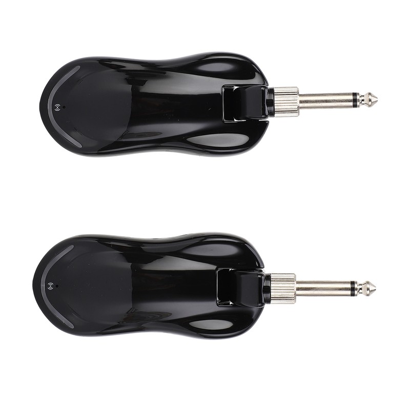 Black Guitar Wireless Transmitter Receiver Kit with Reverberation Type C