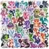 50PCS European Dragon Stickers for Scrapbooking, Birthday Gift Party Supply