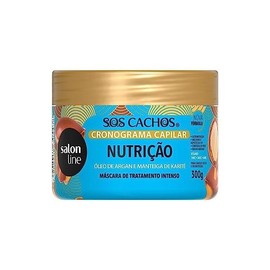 Salon Line - Linha SOS Cachos (Cronograma Capilar) - Mascara de Nutricao 300 Gr - (SOS Curls (Capillary Schedule) - Nutrition Mask Net 17.63 Oz)