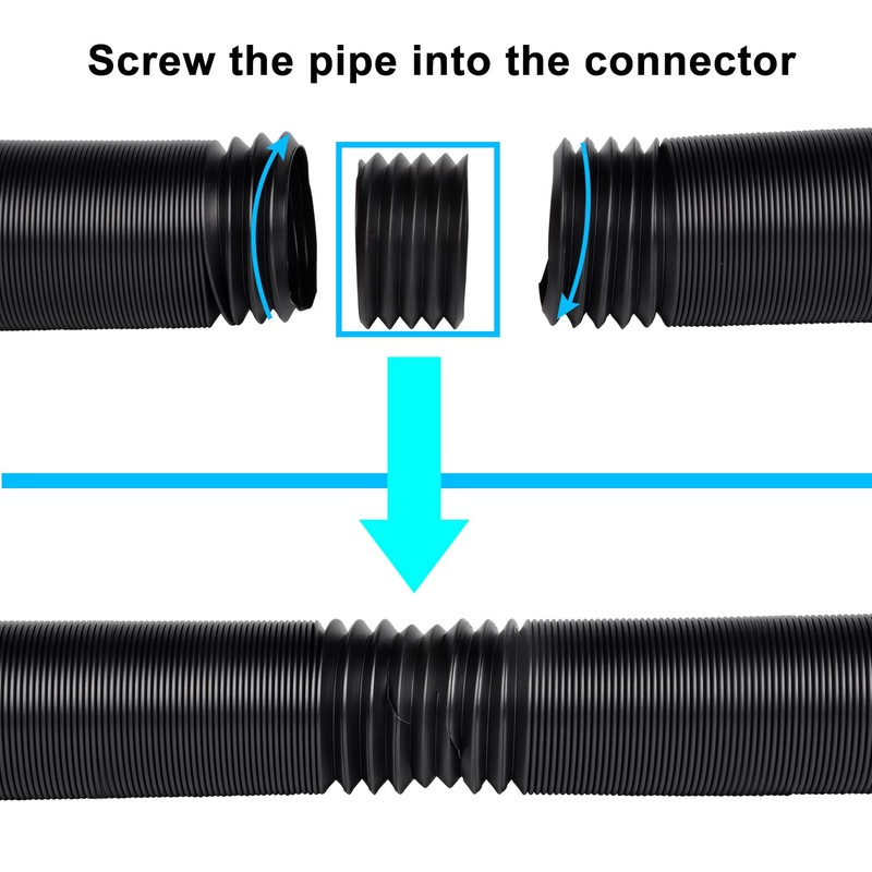 Prestantious Extra Extension Flexible Pipe for Ours 3.1" OD Downspout