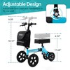 ELENKER Mobility All-Terrain Knee Scooter, Medical Scooter Double Handbrake for
