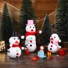 Fovths 12 Pack Christmas Snowman DIY Kit Build Snowman Modeling