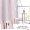 NICETOWN Pink & Grey Ombre Blackout Curtains for Kid Girls