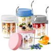 Ausein Recipientes de Avena de 350ML, 4 Pack Tarros de