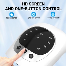 KAWBIYJ Knee Massager with Heat - Mothers Day Gifts for Mom Wife, Wireless Knee Massager with Multi-Function LED Screen, 3 Heating Level and Vibrating to Massage, Birthday Gifts for Women Men Elder