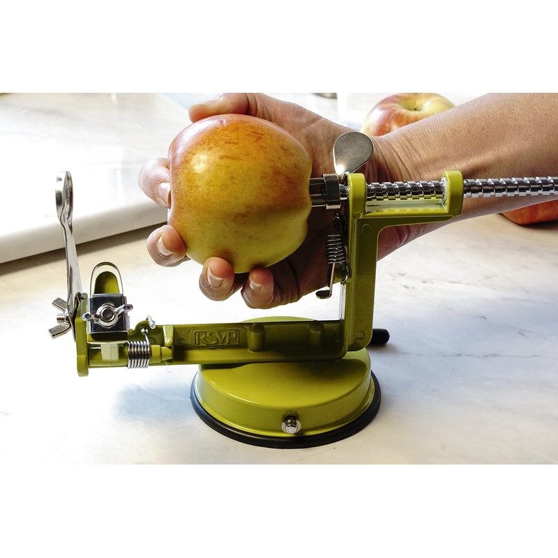RSVP International Green Apple Slicer, Corer, & Peeler | Suctions