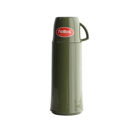 Helios 544269 Tabletop Thermos, Elegance, 16.9 fl oz (500 ml), Olive Green
