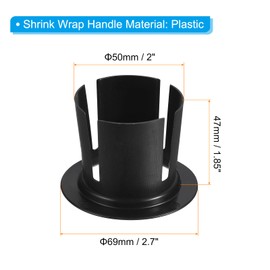 PATIKIL 2inch Shrink Wrap Handle, 10pcs Stretch Wrap Dispenser Stretch Film Dispenser Plastic Hand for 50mm Furniture Wrapping Moving Packing