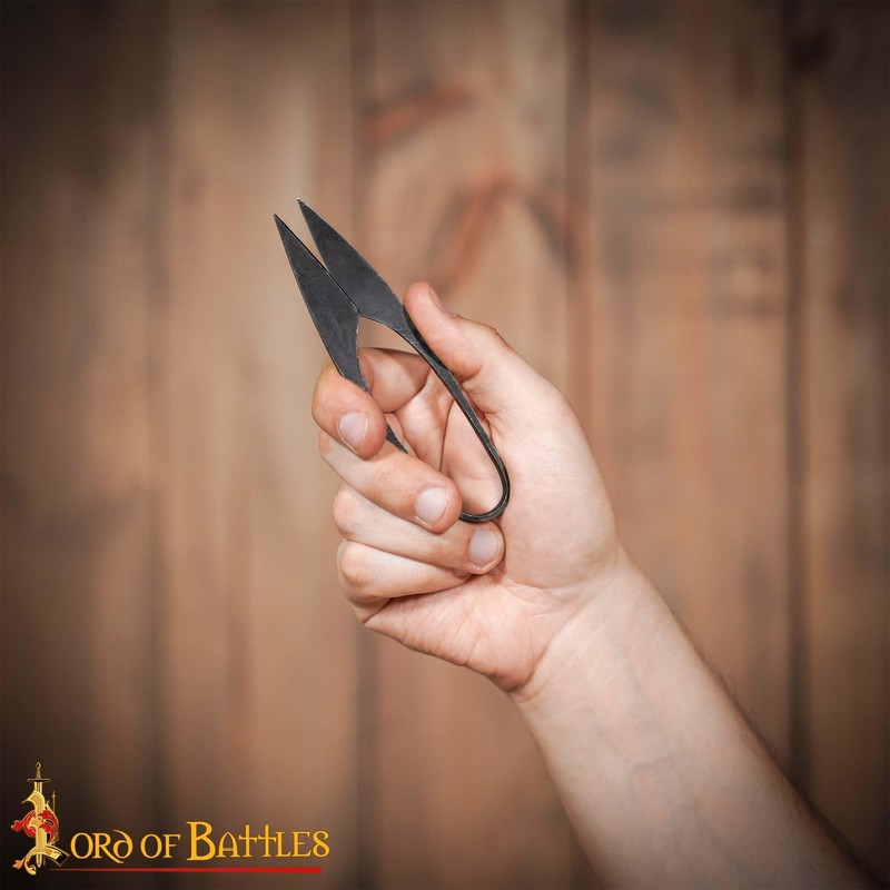 Lord Of Battles Iron Scissors Hand-Forged Iron Thread Snips/Sheers Fully