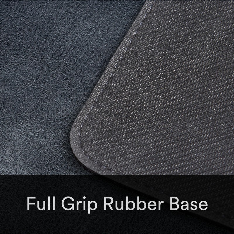 Wolvende Premium Distressed Faux Vegan Leather Desk Mat | Multifunctional
