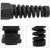 Liyquint 10pcs PG7 Black Cable Gland 3mm-6.5mm Wire Hole Waterproof
