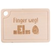 Spruchreif Wooden chopping board with funny engraving and finger hole,