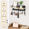 Yorbay Wooden Key Rack with Shelf: Multifunctional Wall Key Rack