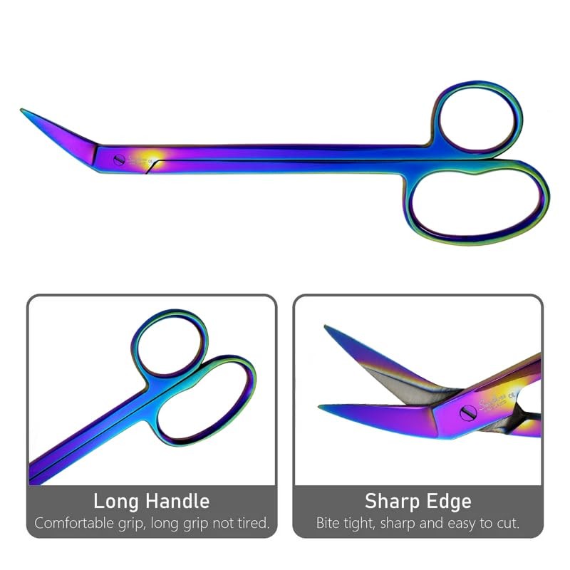 Long Handled Toenail Clippers for Thick Nails, 7.5" Angled Tip