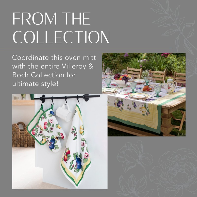 Villeroy & Boch French Garden Oven Mitt, Single Oven Mitt,