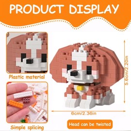 Dachshund Building Blocks, Dog Building Block Set, Mini dog Children's Toy, Suitable for Children, Teenagers and Adults, Voys and Girls Birthday Gifts - 6PCS