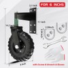 Uscaster 1pack 6inch Fence Gate Wheel,for Metal Tube Gate, 360