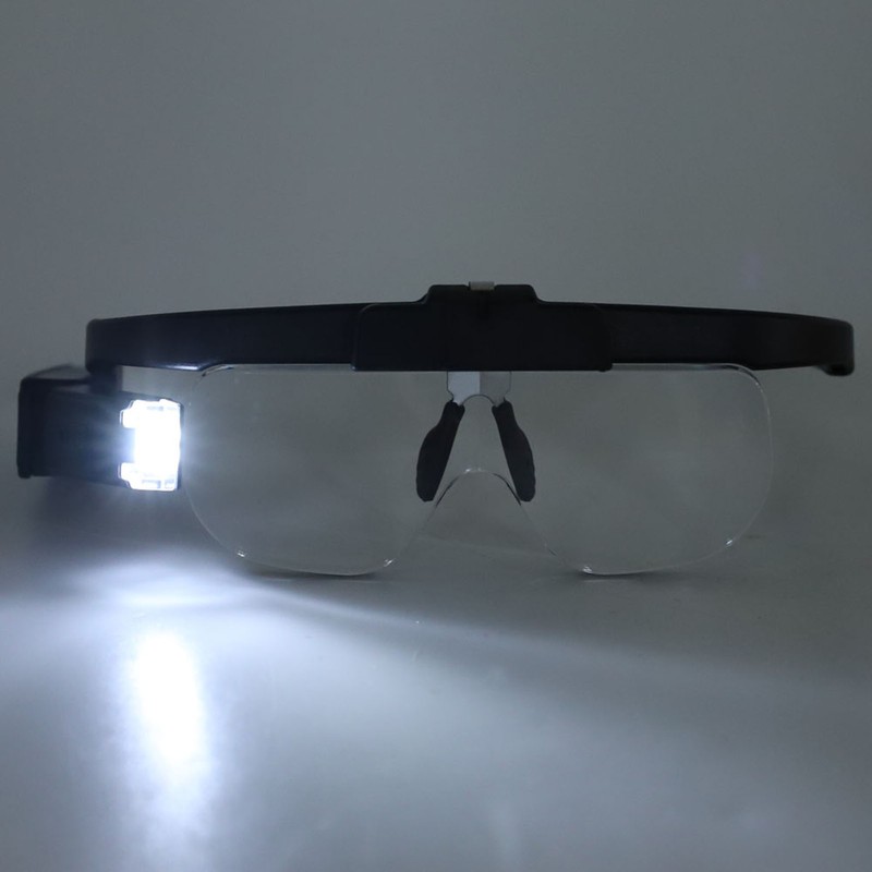 Professional 4.5X Rechargeable Head Mount Magnifying Glasses LED Magnifier for