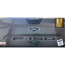 Decal Mods Tailgate Insert Decals Letters Inlays Indent Stickers (Thin) for Ford F150 (2018-2020) (Gold) - CGOLD