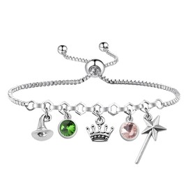 UJIMS Witch Inspired Musical Gift Broadway Charm Bracelet Broadway Musical Gift Broadway Fans Gift Broadway Musical Merch (witchPINKBracelet)