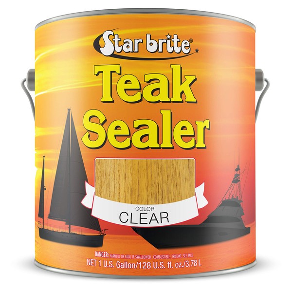 STAR BRITE Teak Sealer - Durable, One Coat Coverage for All Fine Woods - Clear - 1 GAL (096800)