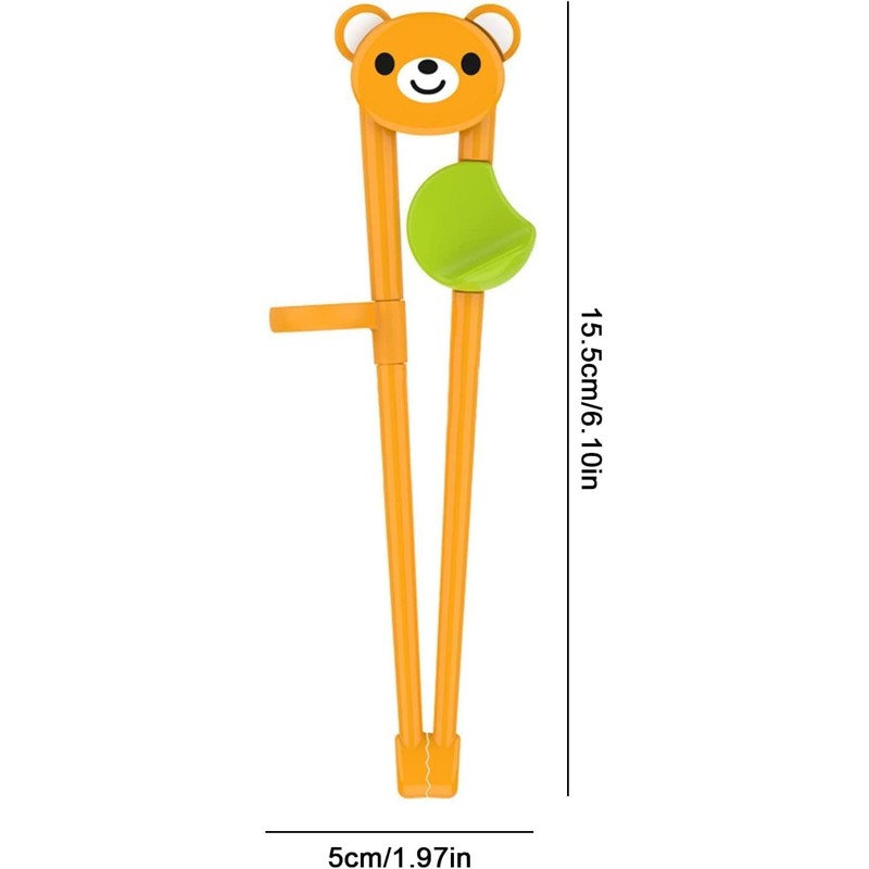 3 Pairs Kids Chopsticks Training Set, Reusable Cartoon Chopsticks for