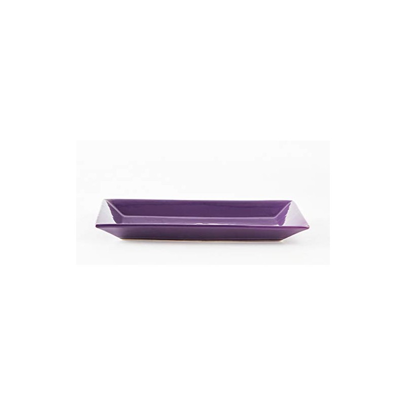 HomeVss, Stoneware Rectangular Serving Dish 12 inch - Set of