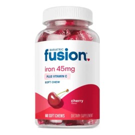 Bariatric Fusion Hierro Vitamina C Masticable 60 Chews Cereza Nutricional