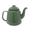 1.5L Enamel Teapot Moss Green Gas Electric Hobs Compatible Induction