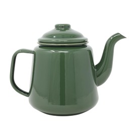1.5L Enamel Teapot Moss Green Gas Electric Hobs Compatible Induction Safe 14cm