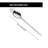 Korean Spoon,Stainless Steel Table Spoons,8.15 inch Long Handle Dinner Rice