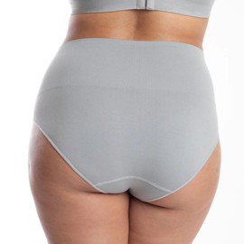 Underoutfit Everyday Soft Seamless Stretch Smoothing at Waist Briefs for Women Grey