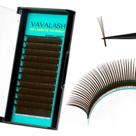 VAVALASH Brown 5D Flower Spikes Lashes,Premade Flora Spikes Lash Extensions,Brown Wispy Eyelash Extensions,Professional Salon Use(Brown-Spikes-5D-Flower-0.07-D-13-20mm)
