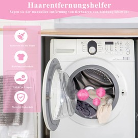 CIGAA 16 Stücke Tierhaarentferner Waschmaschine, Effektiver Fusselball und Fusselfänger,Haarfänger Flusensiebe,Praktisches Zubehör für die Wäschepflege- Waschmaschinenzubehörr