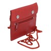 LEAS Travel Line Neck Pouch Real Leather Red, red, Neck