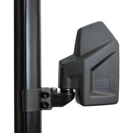 Bevel Engineering UTV Rear View Side Mirror Kit (2 Pack) - Compatible With Non-Round Cage Bar - Break Away and Adjustable - High Impact Shatter Proof Tempered Glass (Driver and Passenger Side)