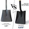 KOLEIYA Flat Shovel,Transfer Shovel with D Handel and Heavy Duty