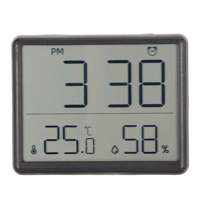 Large Font Display Digital Alarm Clock, Back Magnetic Suction Design,