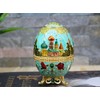 VOANZO Retro Creative Metal Toothpick Holder Flower Pattern Egg Shape