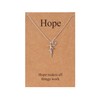 Lcherry Hope Necklace - Mustard Seed Faith Cross Pendant Necklace