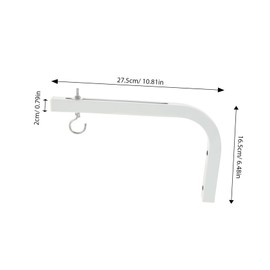 DOITOOL 1 Pair Projection Screen Hook Holographic Rear Projection Screen Drop Ceiling Projector Mount Projector Mounting for Ceiling Projector Wall Mount Projector Mounts Metal White